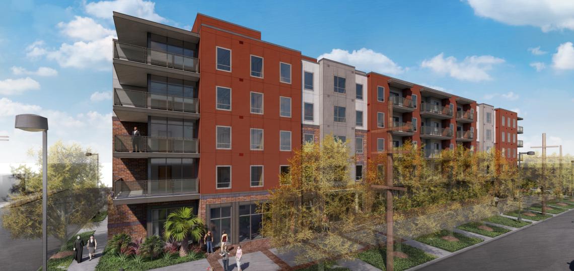 130 apartments reach their peak at 1320 W Jefferson Boulevard Urbanize LA